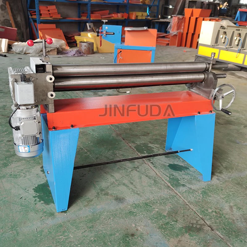 Manual Hand rolling machine  used for thin metal plate rolling min rolling diameter 100 mm.