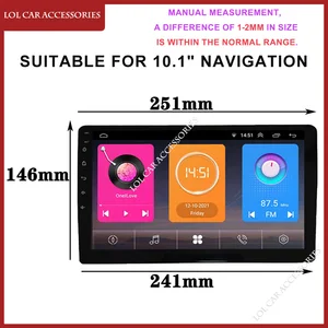 10,1 Zoll nach Nissan Versa Limousine 2015-2019 Car Radio Android MP5 Player Stereo-Gehäuserahmen 2Din Haupteinheit Faszienspurenabdeckung 12 Hauptverkaufsrahmen Nissan - №7