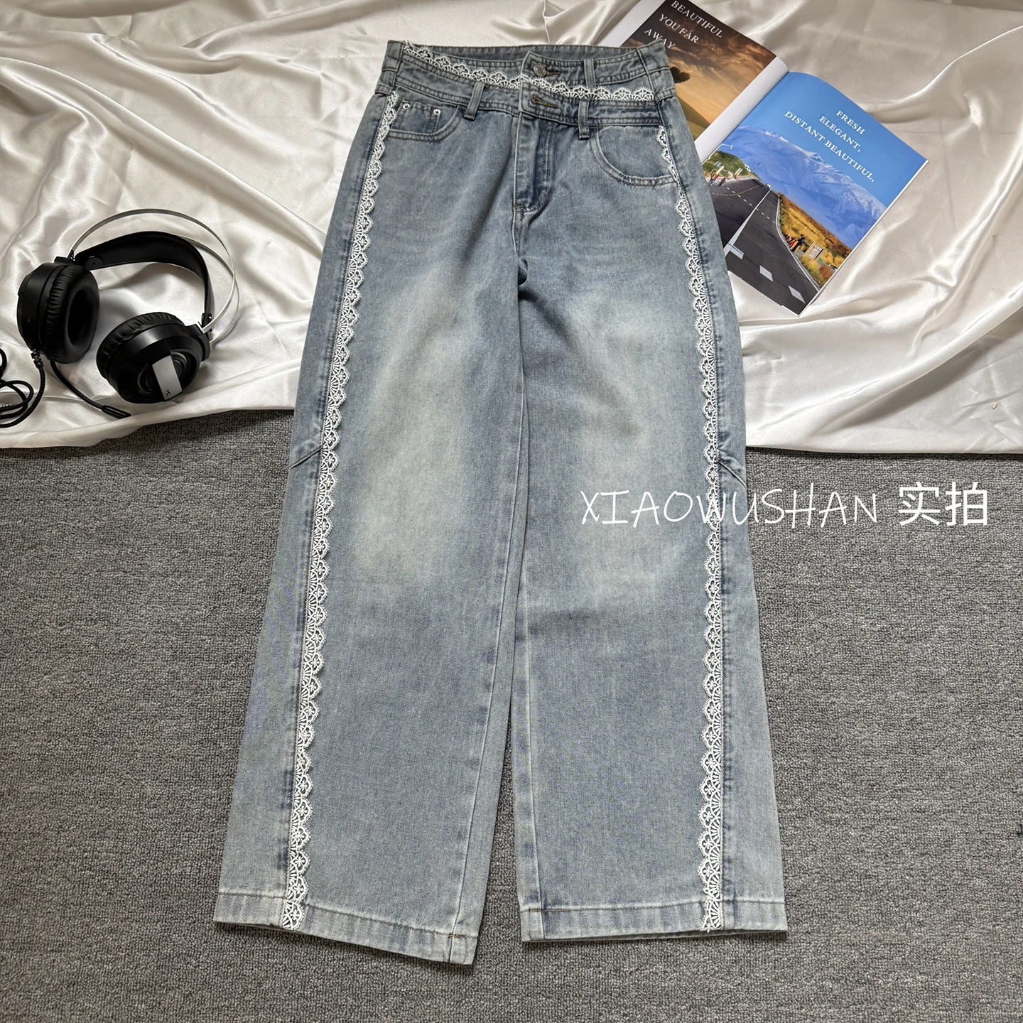 Hochgeschnittene Weite Jeans m – Women'S Fashion Petite Bewertung und Preis