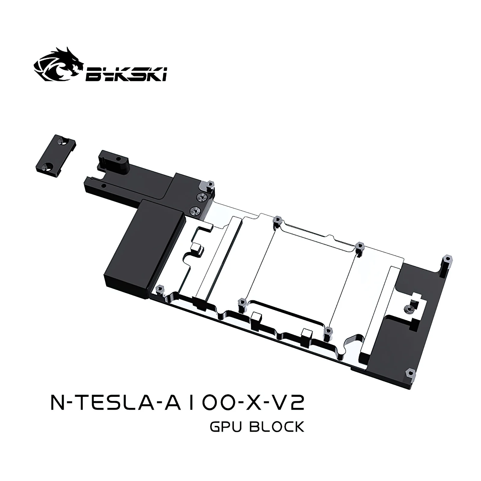 Imagem -05 - Bykski-cobertura Completa de Refrigeração de Água de Metal Bloco de Gpu Nvidia A100 40g N-tesla-a100-x-v2