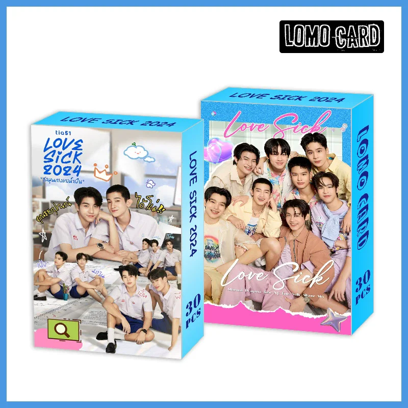 30 Pçs/set Love Sick the Series 2024 Cartões Lomo - Drama CP AlmondProgress HD Photocard Fãs Presente