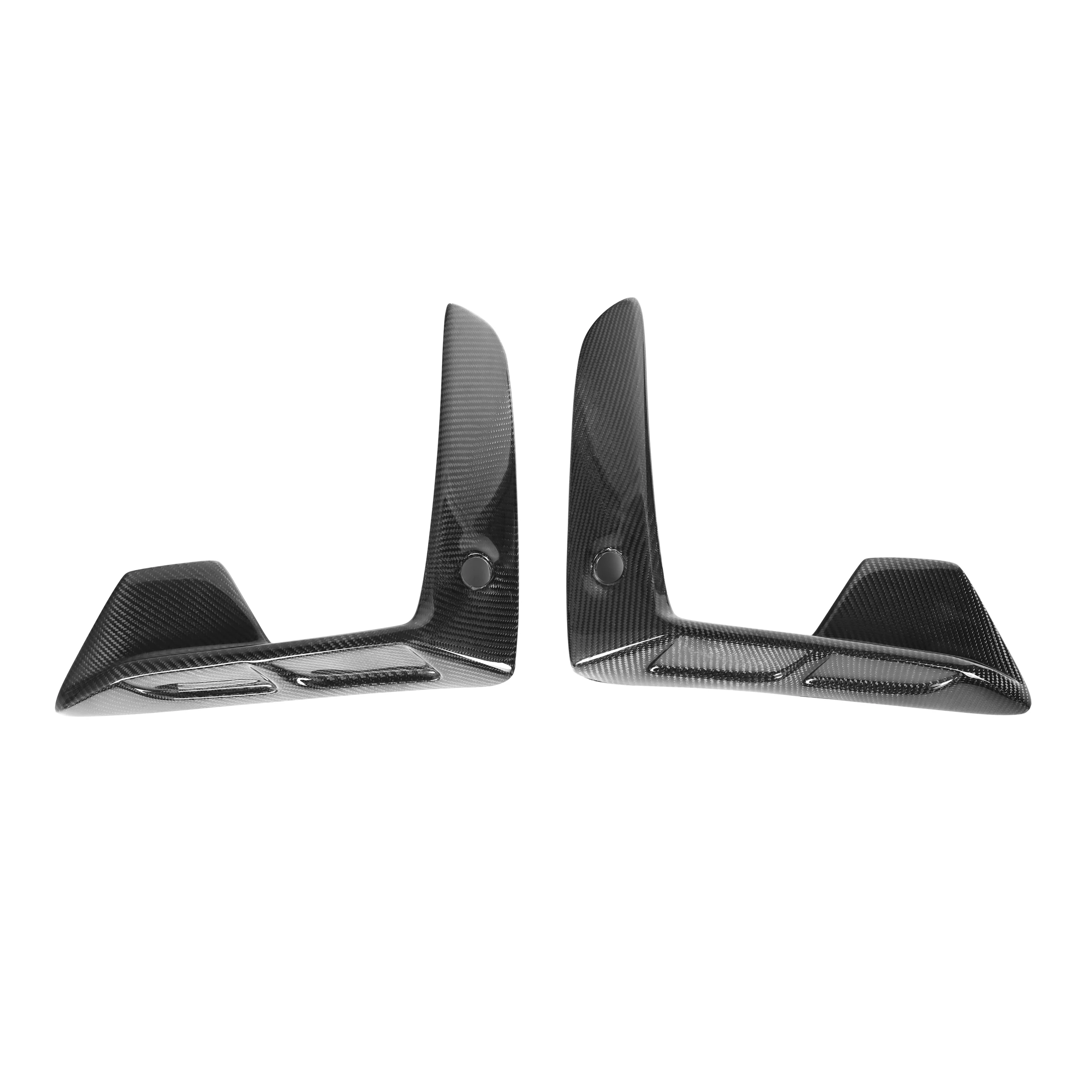 Real Carbon Fiber LD Style Front Bumper Canards Splitters For BMW X5M F95 Pre-LCI 2019-2022 F95 Front Canards