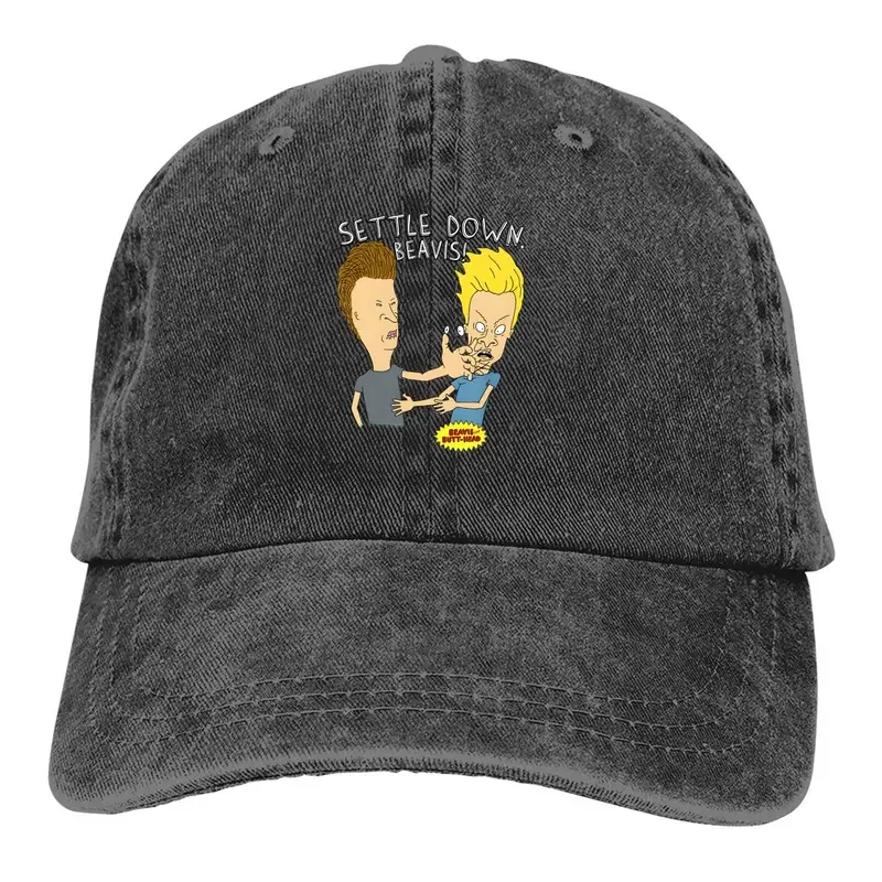 

Pure Color Dad Hats Settle Down Women'S Hat Sun Visor Baseball Caps Beavis And Butt-Head Peaked Cap