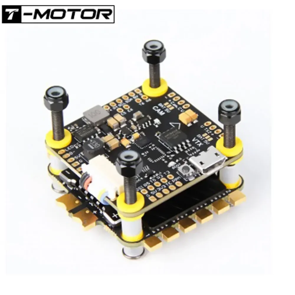 T-MOTOR Nouveau F7 HD Stack F7 722 HD Contrôleur de Vol W/BMI270 + F55A Pro II 3-6S 4 en 1 Blheli_32 Brushless ESC RC FPV Racing Drone