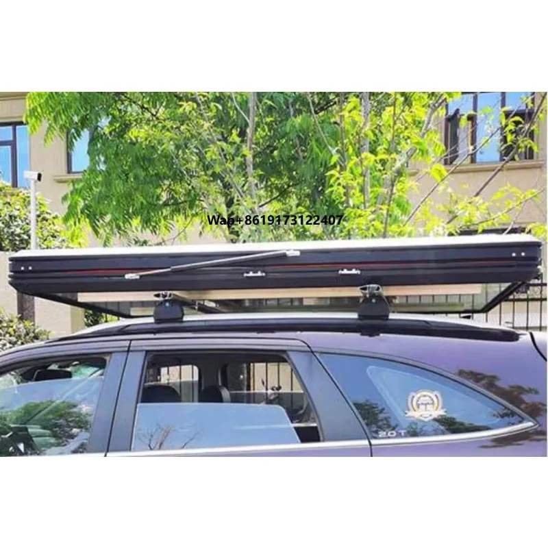 

Палатка на крышу автомобиля SHR130, недорогая, всесезонная, треугольная, из алюминия, с жестким корпусом, автоматическая, складная.