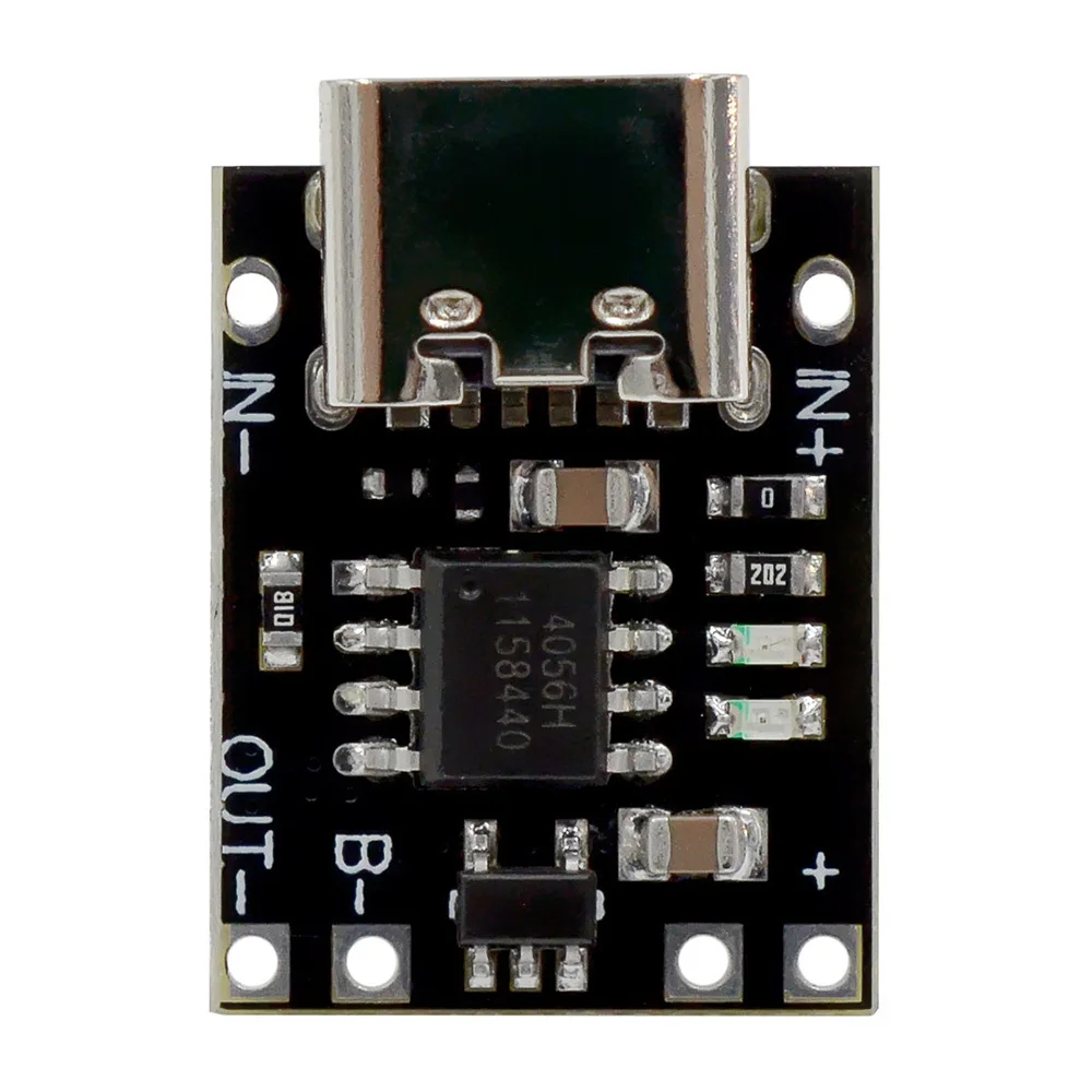 10 قطعة 5 قطعة Type-C بطارية ليثيوم صغيرة شحن لوحة 1A بطارية ليثيوم ثلاثية 3.7V4.2V شاحن وحدة حماية المجلس