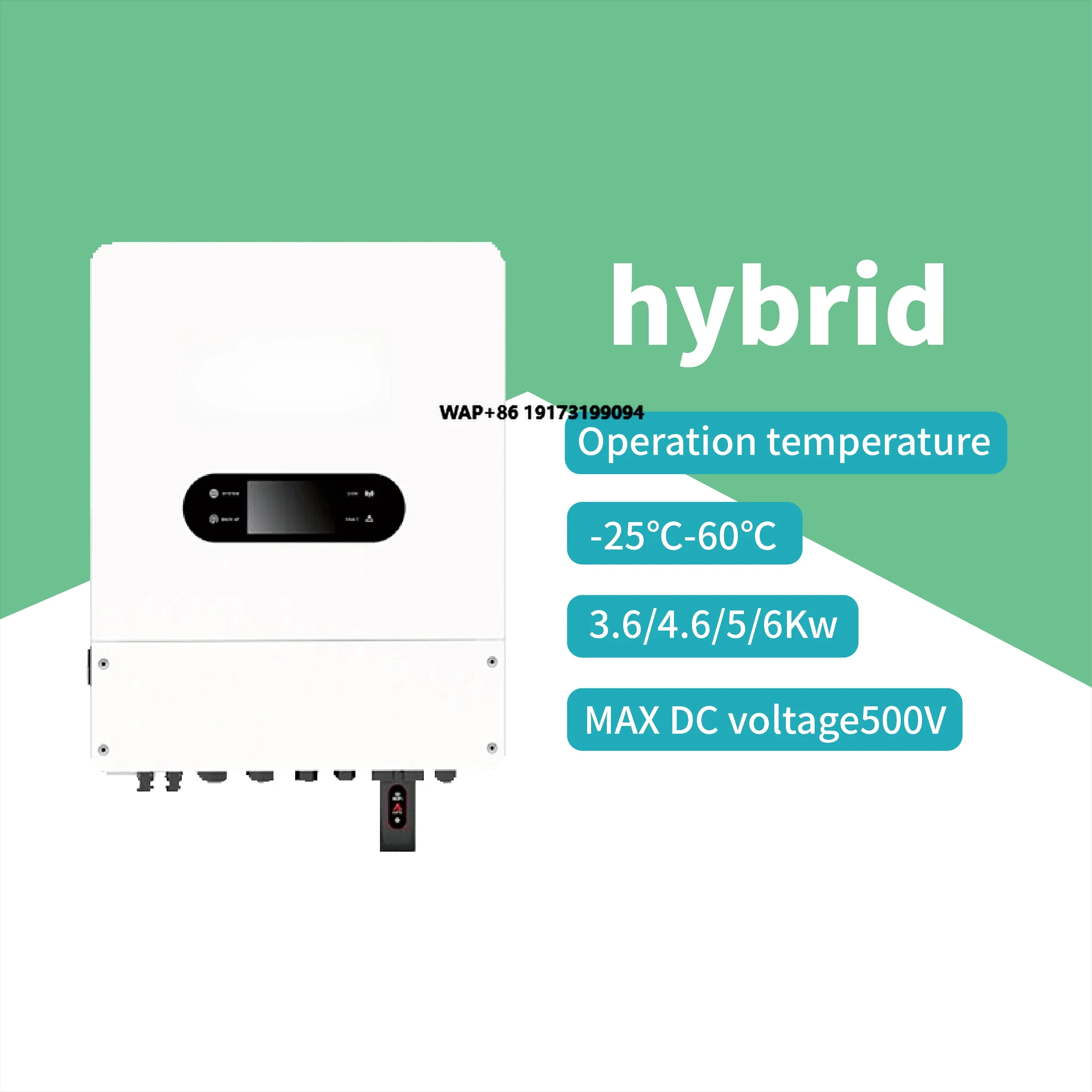 Solar hybrid solar inverter 3Kw 3000W 48V 5Kw 6.2Kw pure sine wave solar inverter