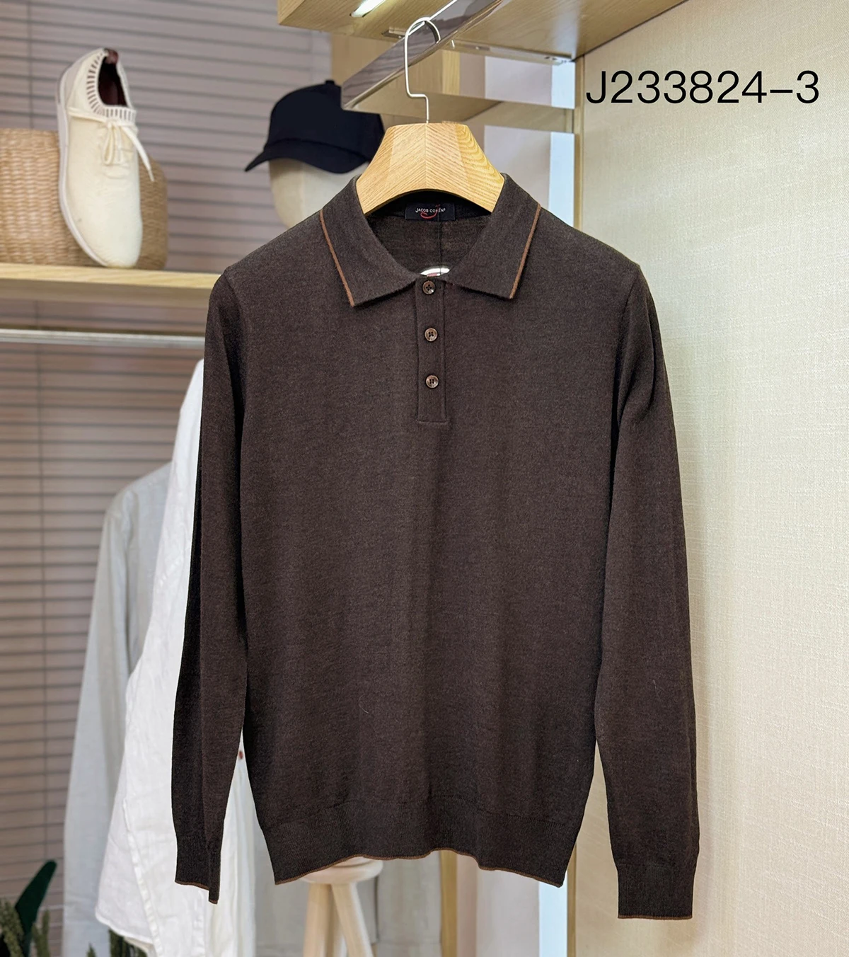 BILLIONAIRE OECHSLI Sweater Cashmere men's 2025 new warm knitting Casual elasticity Button high quality big size M-4XL