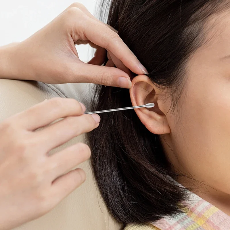 مجموعة مزيل شمع الأذن 6 في 1 مع ملعقة تنظيف حلزونية لإزالة شمع الأذن اللطيفة والعناية الصحية في المنزل