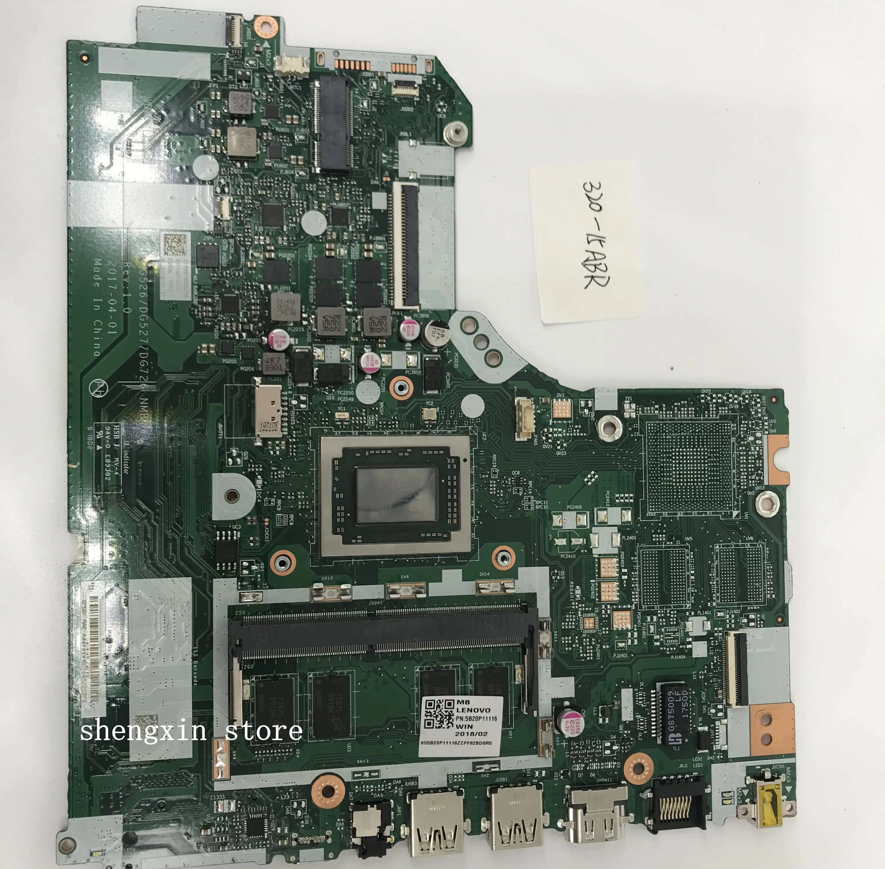 5B20P11116 FOR Lenovo 320-15ABR Laptop Motherboard A12 RAM 4G DG526/DG527/DG726 NMB341 Mainboard