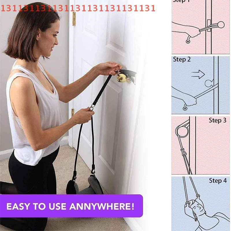 

Cervicales Stretcher, Reduce Neck Pain Relief, Relaxation with Free Eye Mask Hammock with Stand for Neck Traction, Massager