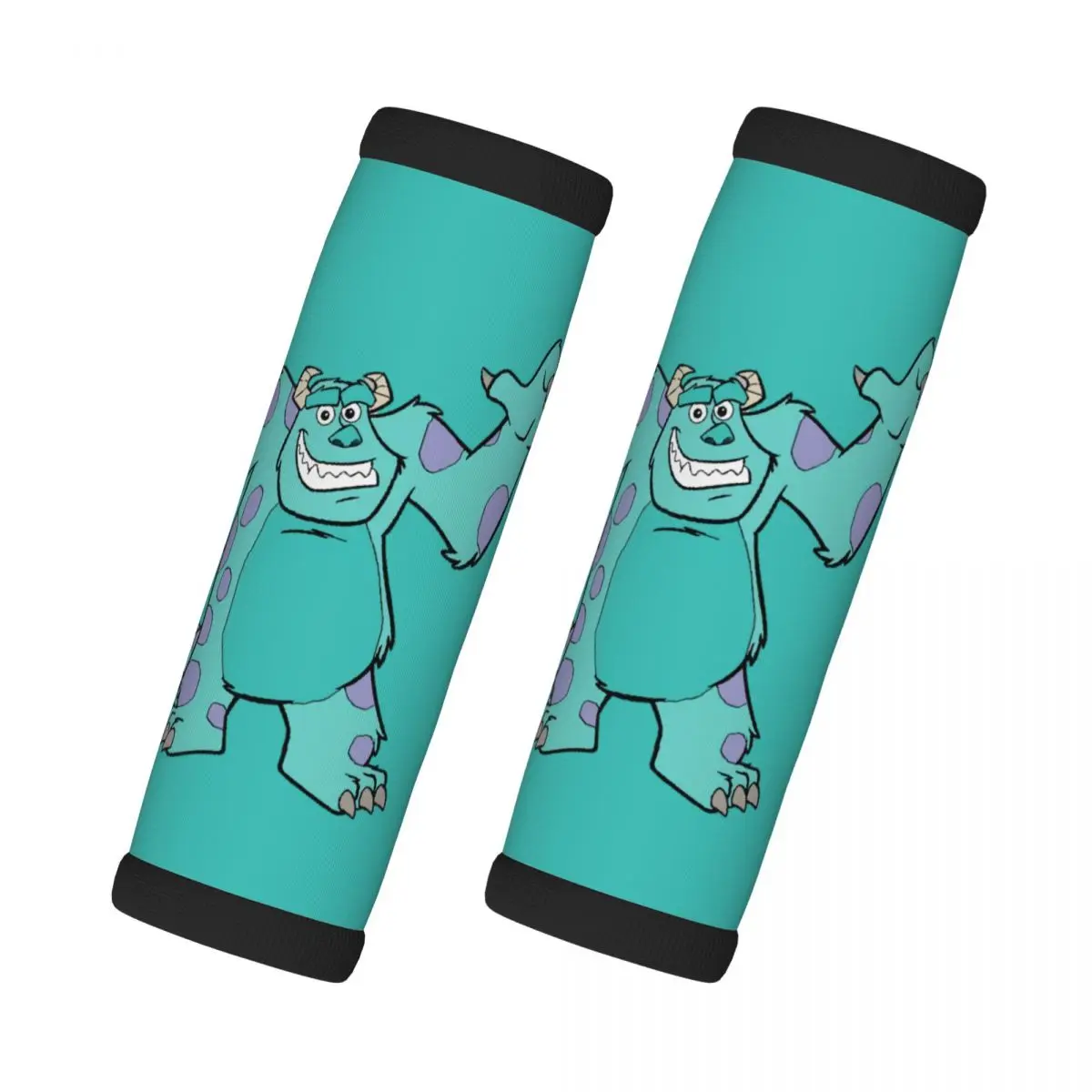 

Custom Monsters University Cartoon Luggage Handles Wrap Grips 2 Pcs Handle Grip For Travel Bag Luggage Suitcase Airplane Soft
