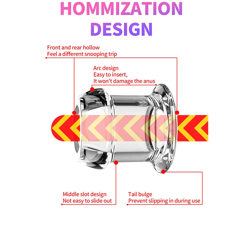Silicone Clear Hollow Anal Plug With Stopper Speculum Enema Anus Dilator Butt Plug Go out for use Bdsm Sex ToyFor Woman Men Gay