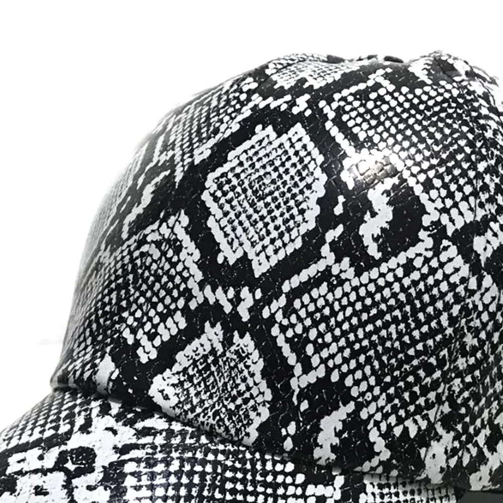 Snake Skin Print Baseball Cap Adjustable High Quality Dad Trucker Hat Men Women Anti-sun Visor Sun Caps Hip Hop Gorras Unisex