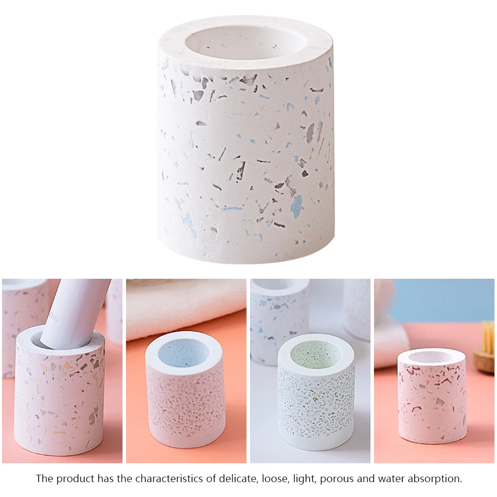 Kieselguhr Toothbrush Holder Bathroom Desk Organizer Rack Electric Strong Quick Absorb Water Stain Lightweight Porous