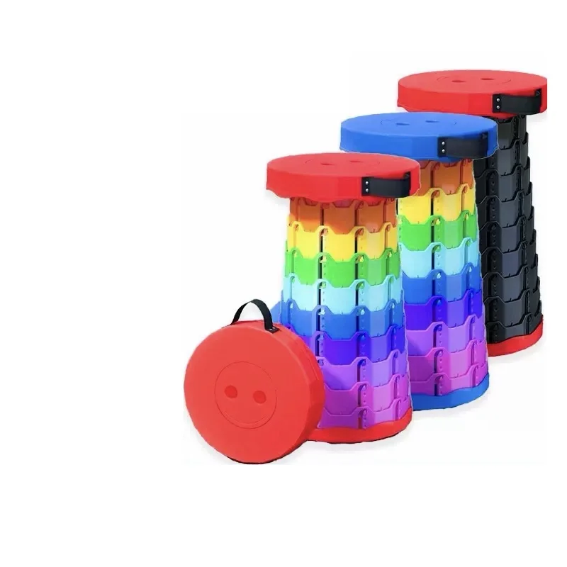 Upgraded Portable Foldable Folding Stool Retractable Folding Camping Stool Suitable For Adults Outdoor Fishing Gardening