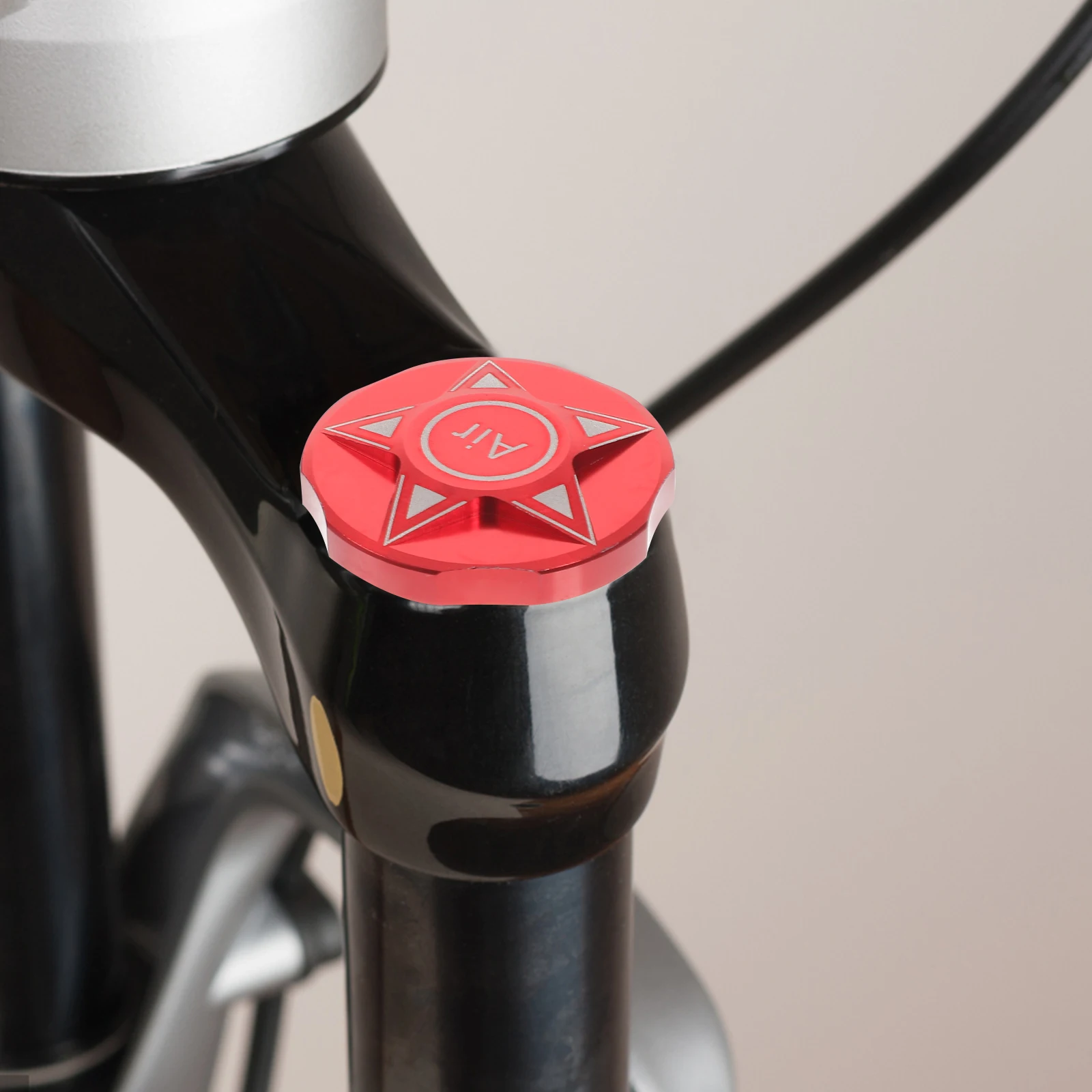 

Premium Bike Aluminum Alloy Front Cap Durable Lightweight Hollow Design Suspension Fork Cover For Bicycle Accessories Gas