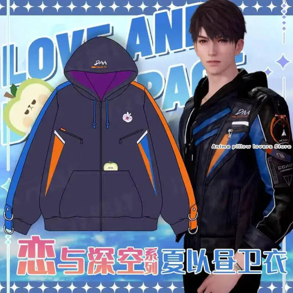 

Game Love And Deepspace Caleb Theme Zipper Hoodie Cosplay Costume Hooded Sweatshirt Jacket Coat Casual Spring Autumn Wear