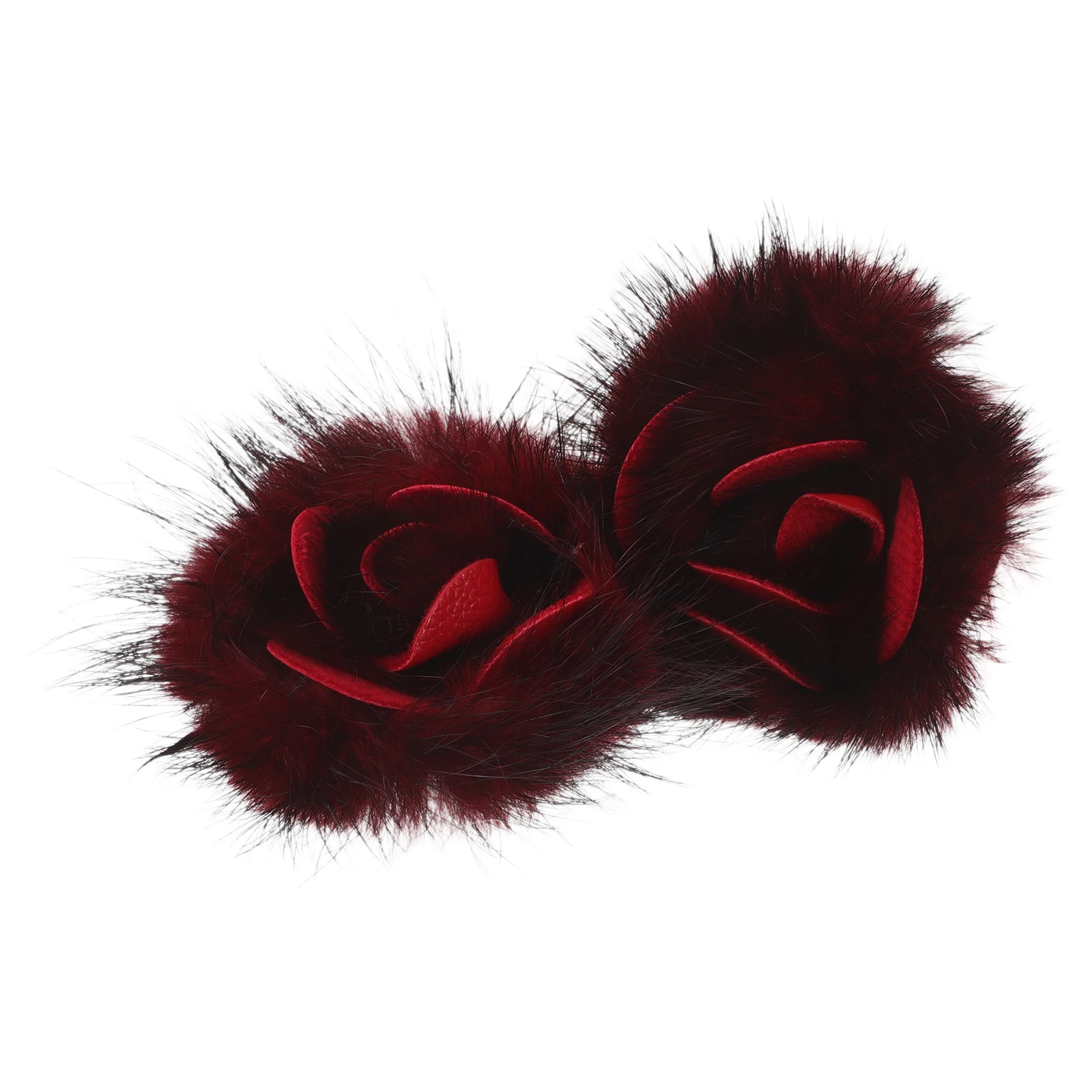 

1 Pair Shoe Clips Pom Pom Decorative Charms Detachable Shoe Buckles Removable High Heel Accessories For Wedding Party Clogs