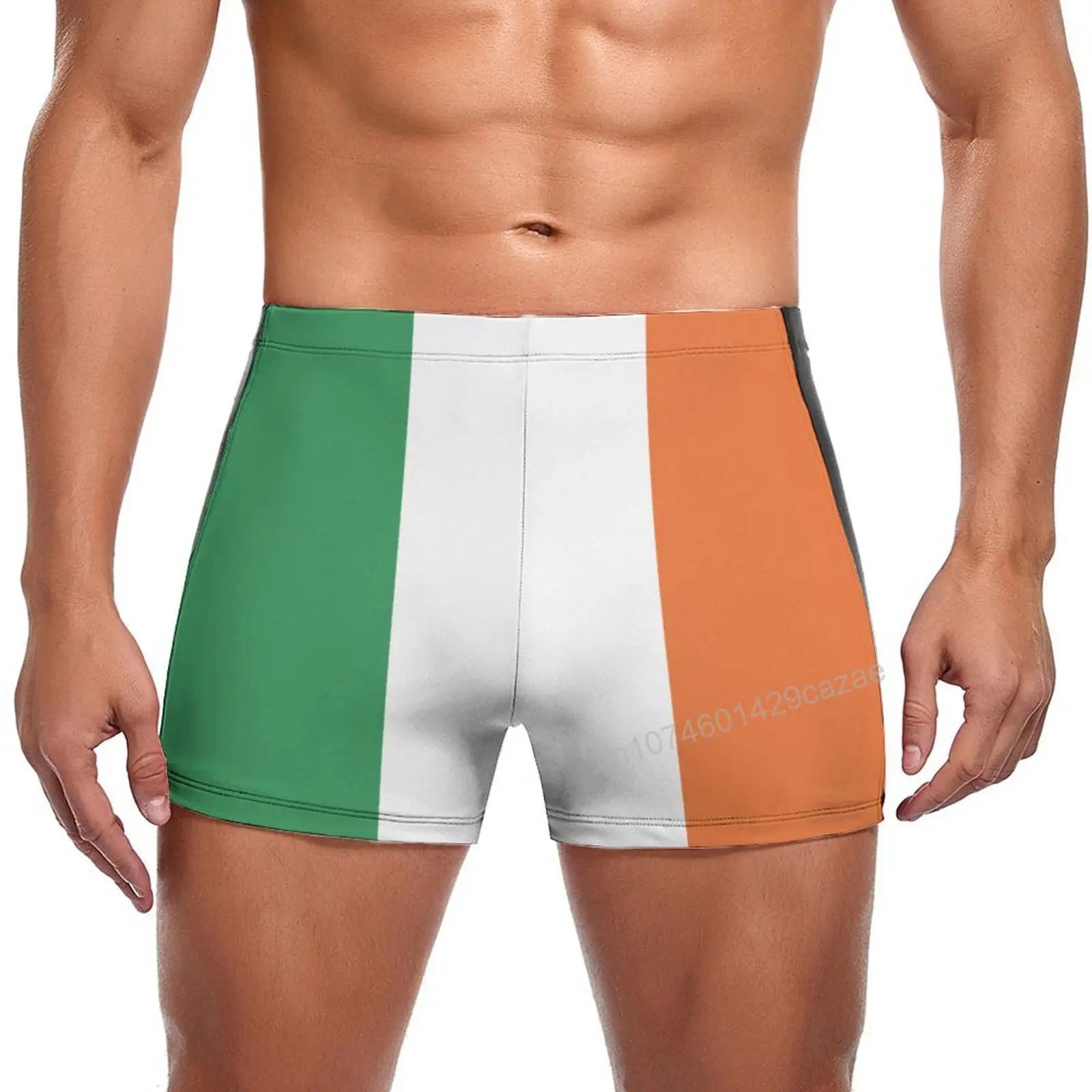 Swimming Trunks Ireland Flag Quick Dry Shorts For Men Swim Beach Short Summer Gift