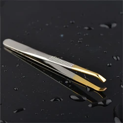 1/5PCS High Quality Make Up Tools Pince Epiler Eyebrow Tweezer Stainless Steel Slant Tip Eyes Tweezer Clip For Face Hair Removal