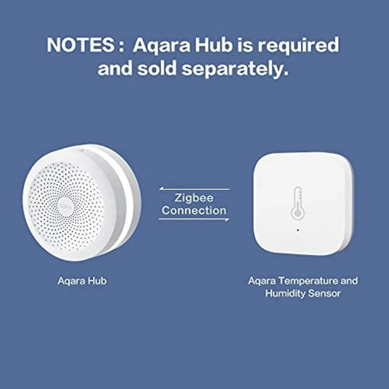 Aqara-Sensor de temperatura y humedad Zigbee, Sensor inteligente de presión de aire, termómetro, higrómetro para Xiaomi Mi Hom Homekit