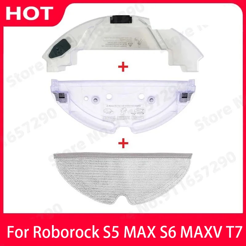 New Roborock S5 MAX S50 MAX S55 MAX S6 MAXV T7 Pro Tray Mops Water Tank Spare Parts Vacuum Cleaner Accessories