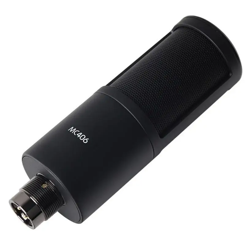 

MC406 USB Condenser Microphone For Clear Auditory Recording 360 Degree Rotation For Musicians And Content Creator