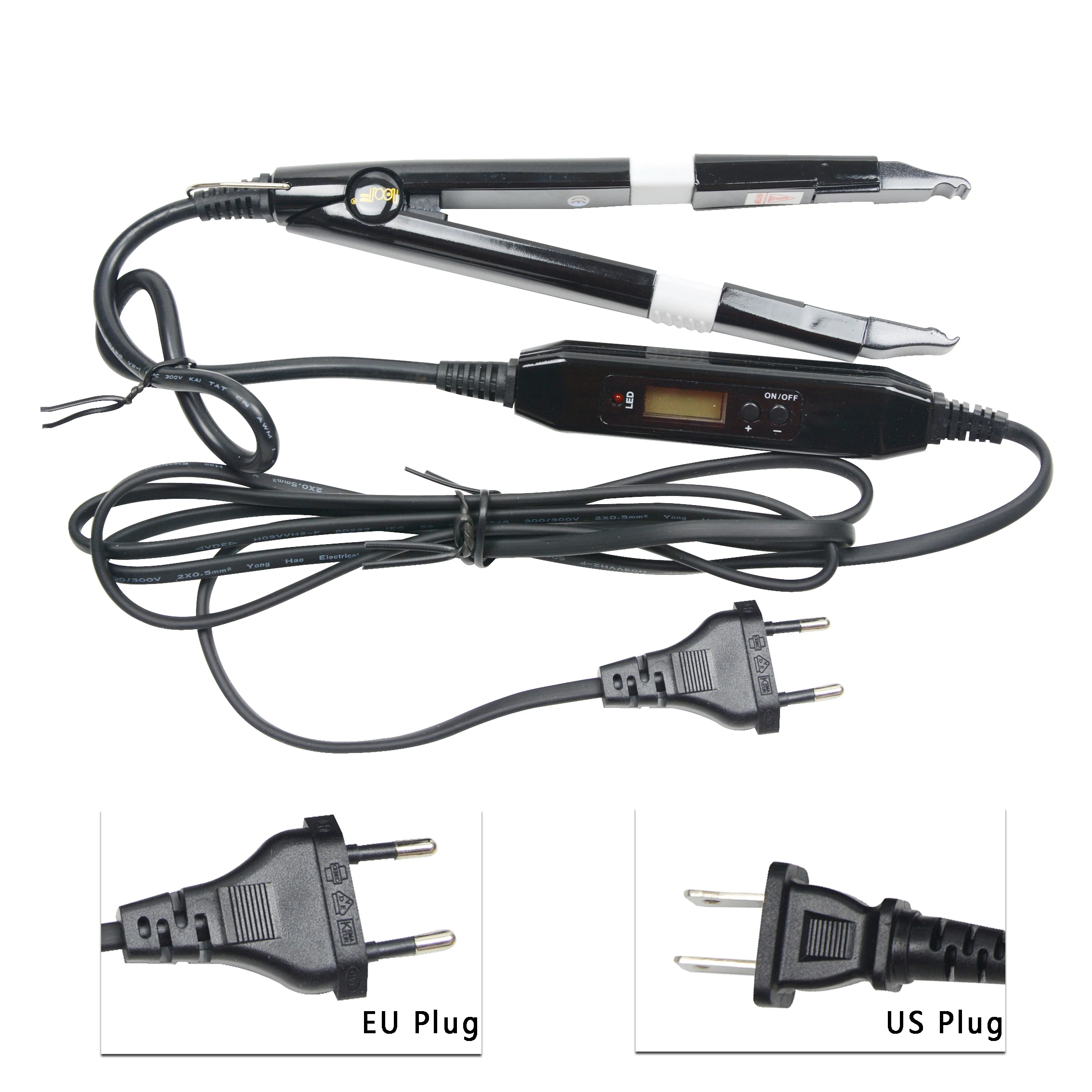 1개 헤어 익스텐션 퓨전 아이론 커넥터 케라틴 본딩 도구 전문가용 살롱 헤어 커넥터 빠른 가열 고온