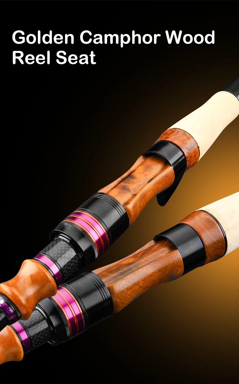 PURELURE NEUE Teleskopstange 1,86 m 2,10 m ML Power BFS 7ft Reisestange Forelle Spinning Casting Solid Tip Carbon Kleiner Köder Barschstange – Detail 19