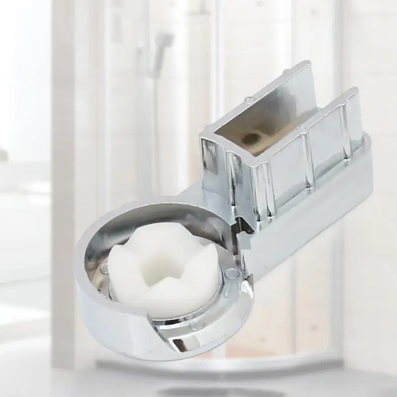 

Easy to Use Durable Bath Hinge Brackets For 6mm Glass Stability For Shower Screens Robust ABS Material With Chrome Designed with