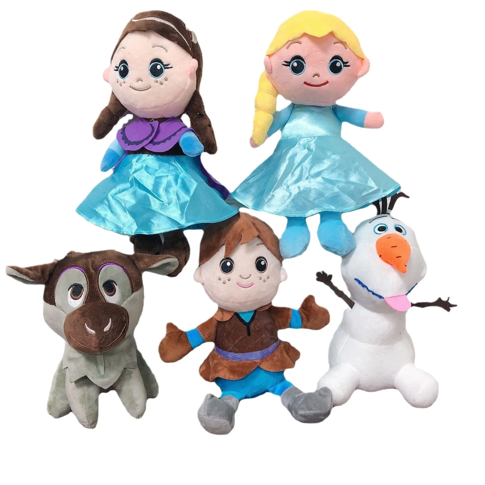 25CM Frozen Anna Elsa Dolls Snow Queen Princess Anna Elsa Doll Toys Stuffed Frozen Plush Kids Toys Birthday Christmas Gift