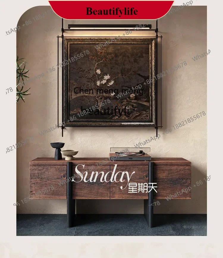 G153 S Nordic TV cabinet, living room retro locker, American retro entrance cabinet can be customized