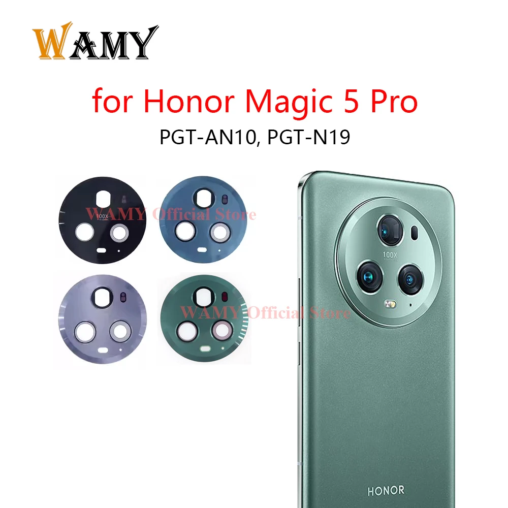 WAMY Rear Back Camera Glass Lens Cover for Huawei Honor Magic 5 Magic5 Pro PGT-AN10 PGT-N19 Replacement With Sticker