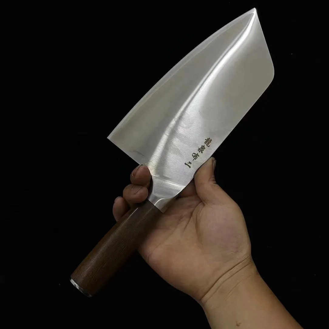 

Aviation Special Steel BG42 Knife 3 Layers Blade Very Sharp 8 inch Chefs Cleaver Slicing Handmade Forged Longquan Kitchen Knives