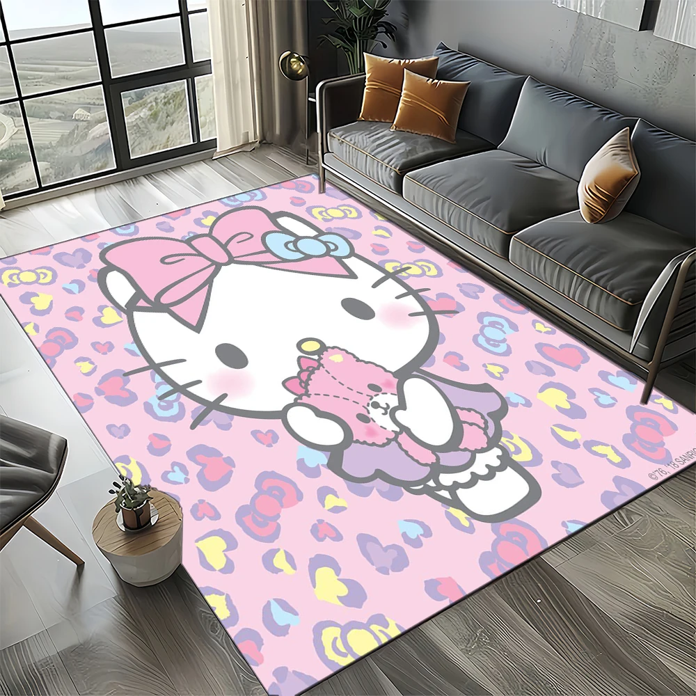 Hello Kitty Sanrio tapete bonito dos desenhos animados, tapete menina, sala  de estar, quarto, decoração de casa, antiderrapante para sofá, presente  para criança - AliExpress, image size:1000x1000