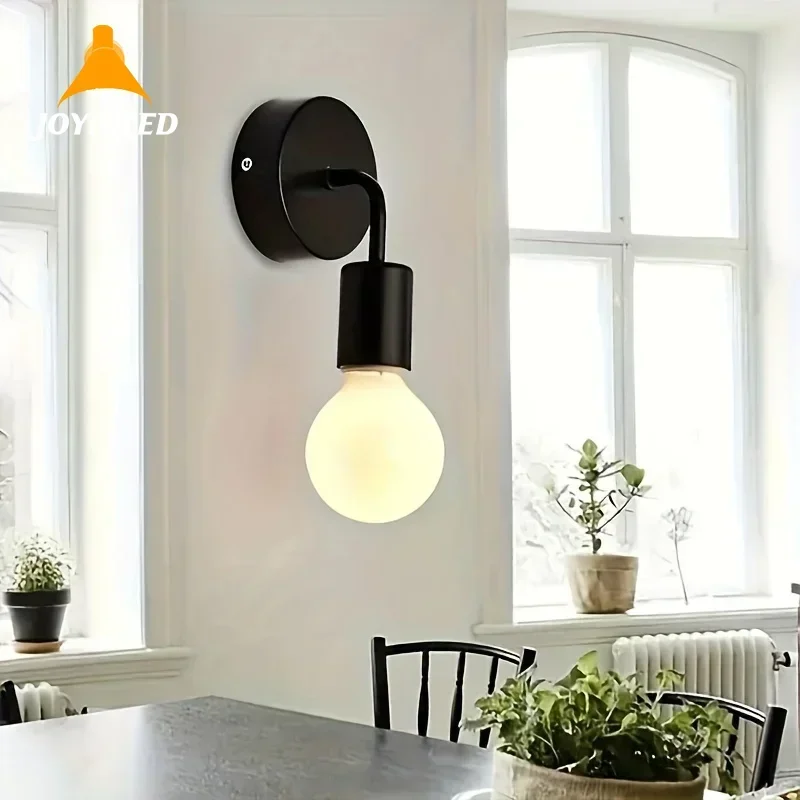 

1pc Indoor Wall Light Wall Lamp Simple Design Staircase Balcony Bar Bedroom Living Room Wall Light Fixtures (without Light Bulb)