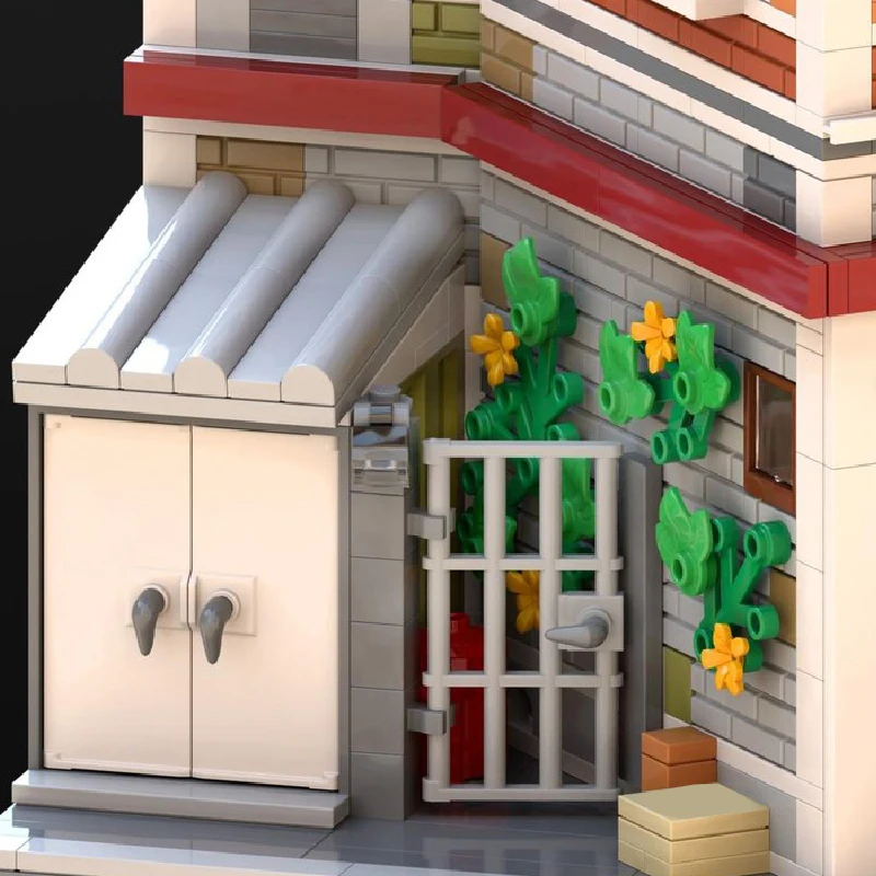 3467 pièces de construction personnalisables MOC sur le thème du boucher, de l'avocat et de la confiserie, briques modulaires, technologie de construction, jouets de vacances DIY, cadeaux