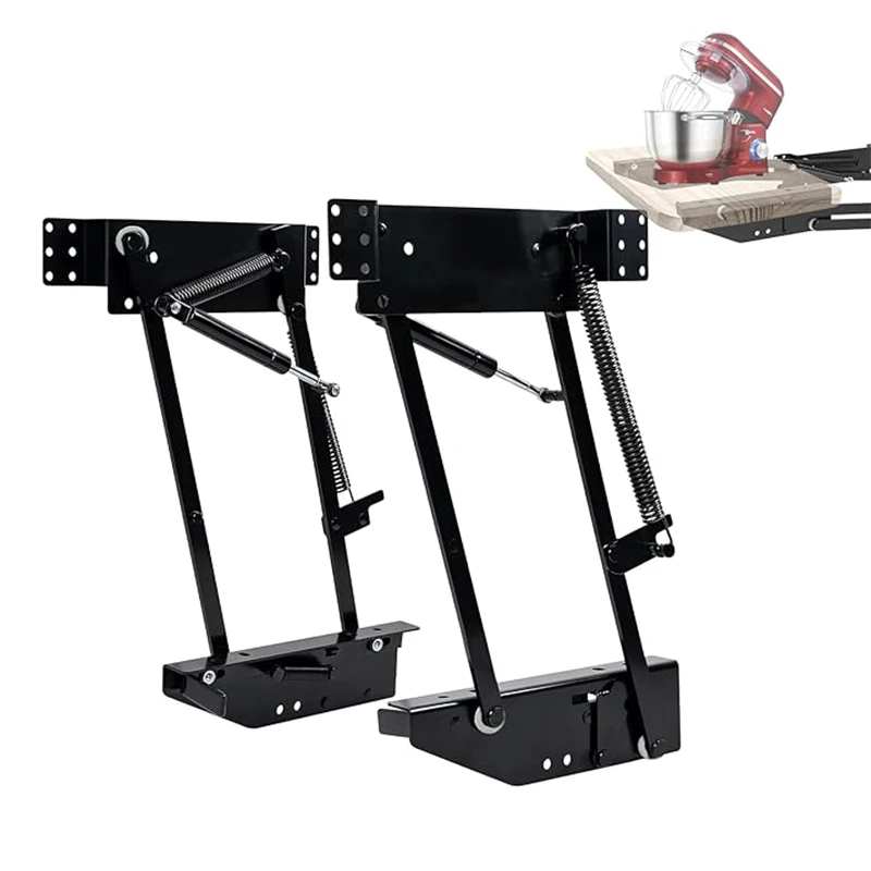 Heavy Duty Mechanism Hydraulic Lift Spring Pull Hinge Apartment System Cabinet Hidden Mixer Lift Rack