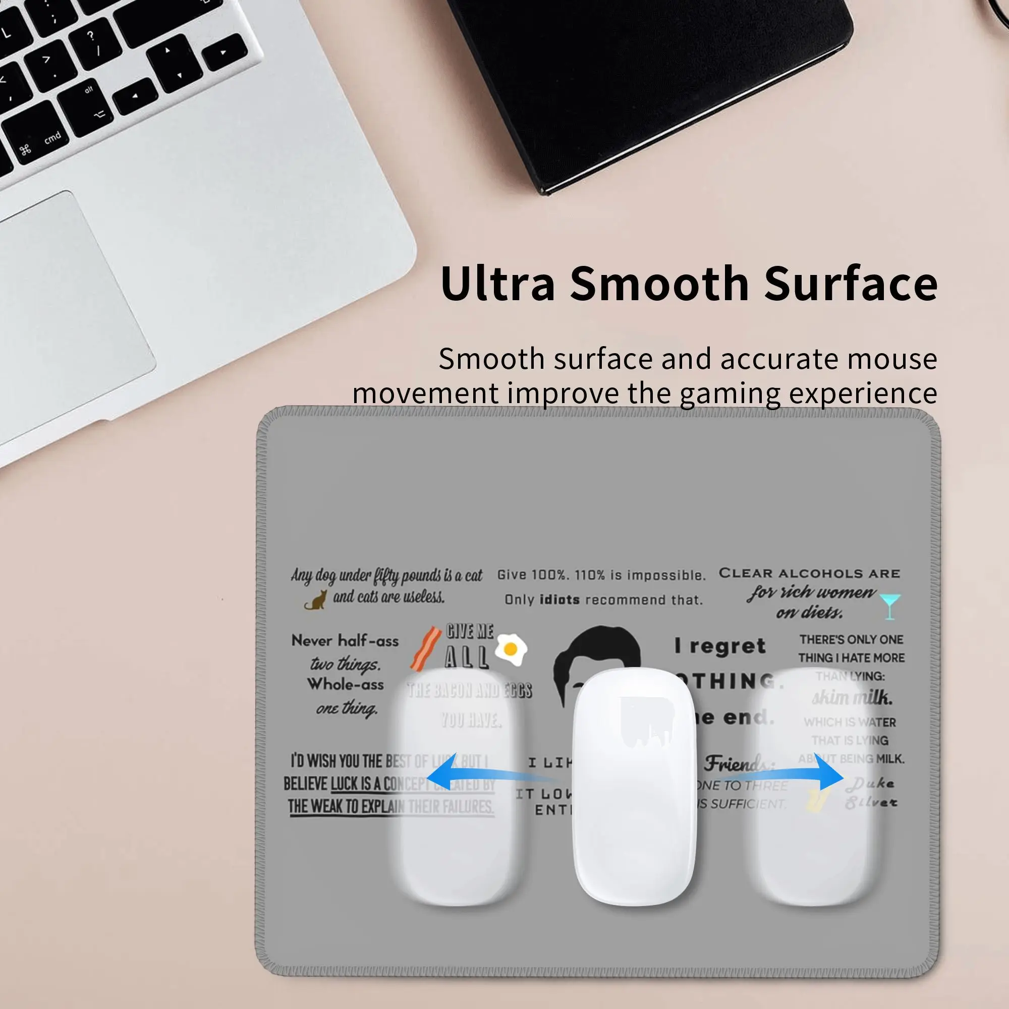 Ron Swanson - Podkładka pod mysz z cytatami Podkładka pod klawiaturę komputerową Podkładka pod mysz Gaming PC Laptop Podkładka na biurko Akcesoria biurowe Podkładki na stół