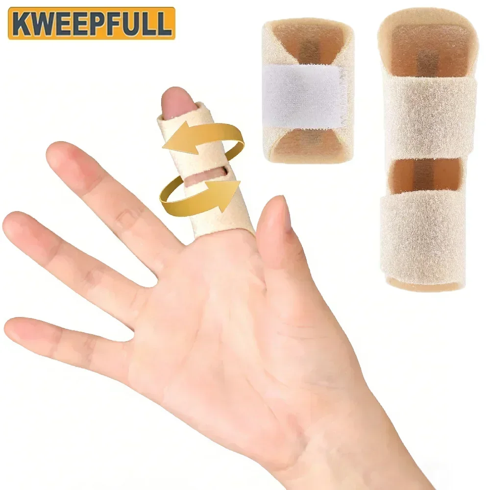 Attelle de redressement de doigt réglable, attelle de fixation pour soulagement de la douleur, support de doigt pour le doigt goupillé, récupération après blessure ou luxation