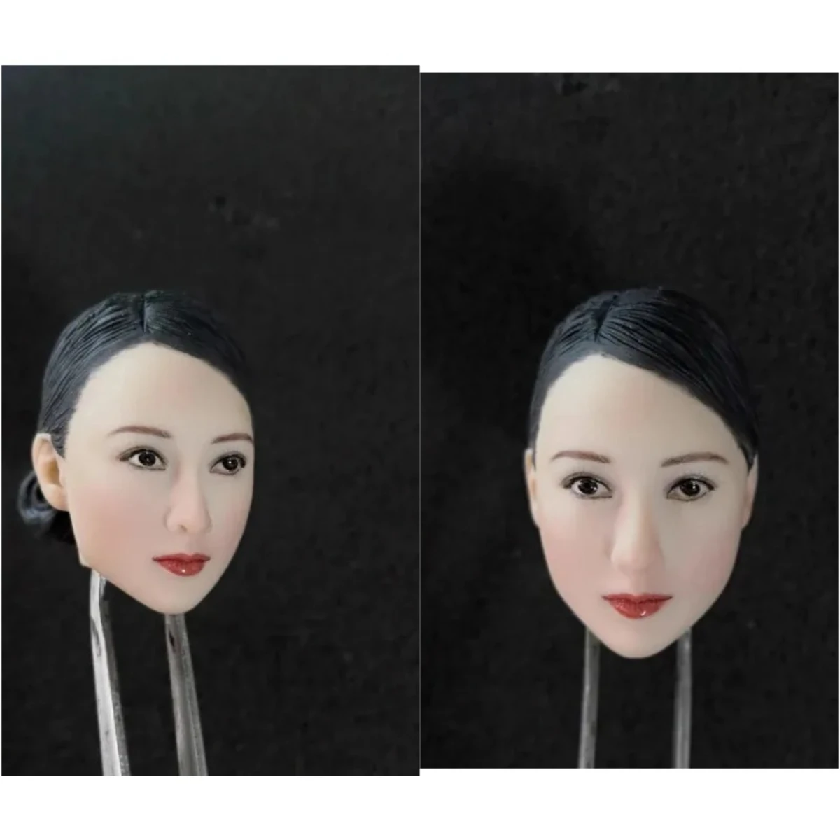 

1/6 Scale Female Pale Skin Officer Head Sculpture Liu Yan Action Figures Head Carving Model for 12" Action Figures Ph Tbl Body
