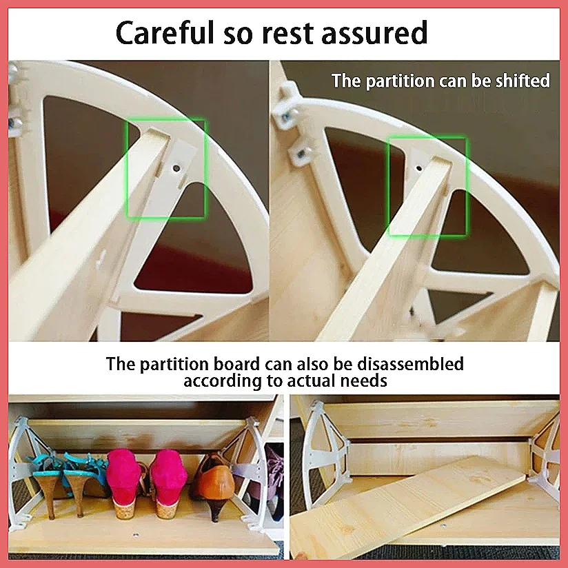 Plastic Shoe Cabinet Hinges Accessories Turn Over Hinge for Shoes Rack Drawer Storage Shelf Furniture Kitchen Hardware Fittin