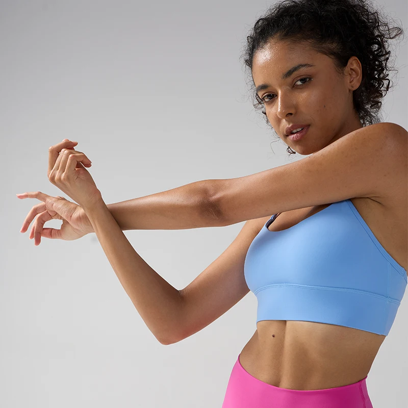 Damen Push-Up Sport-BH Y-Back Fitness Yoga Gym Crop Top Sexy Laufunterwäsche Bequemes, atmungsaktives Fitness-Top