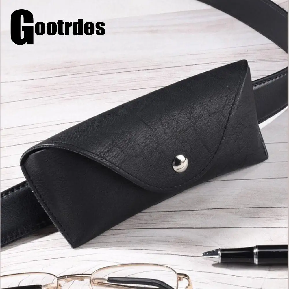 

Portable Waist Belt Wearable Glasses Bag Fashion PU Leather Eyeglasses Storage Box Sunglasses Organizing Case Can Wear on Belt