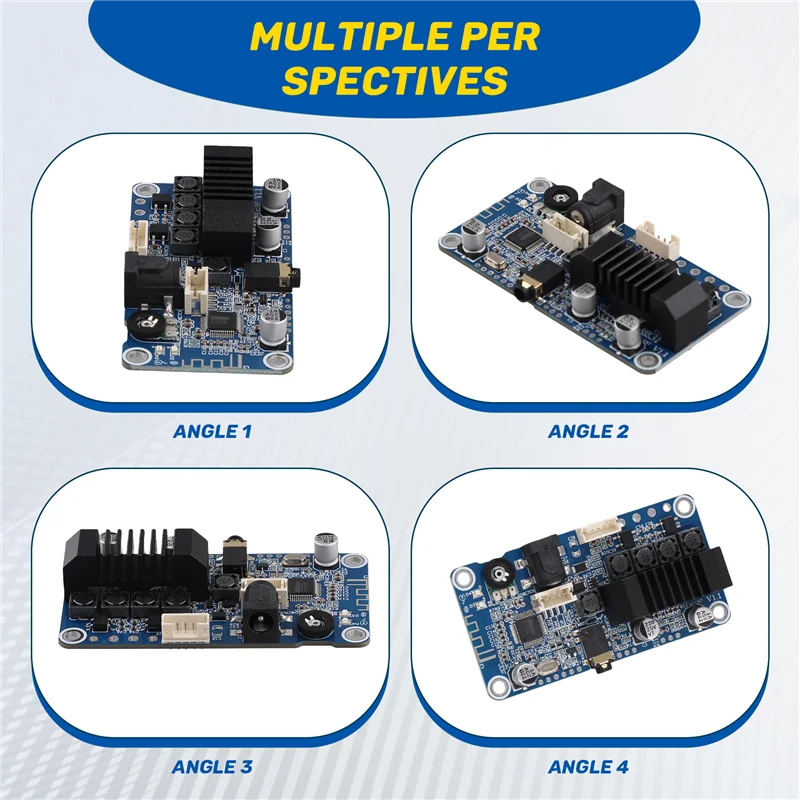 

TPA3116 Bluetooth 5.0 Power Amplifier Stereo 2X50W 3.5Mm Input Supports DSP Tuning Tuning DC12V-24V Durable-ABIU