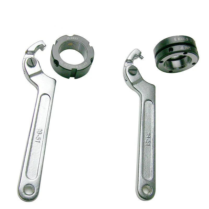 Round Nut Adjustable Hook-type Wrench Multifunction Universal Spanner Snap Grip Tools Crescent Wrench Llaves Herramientas
