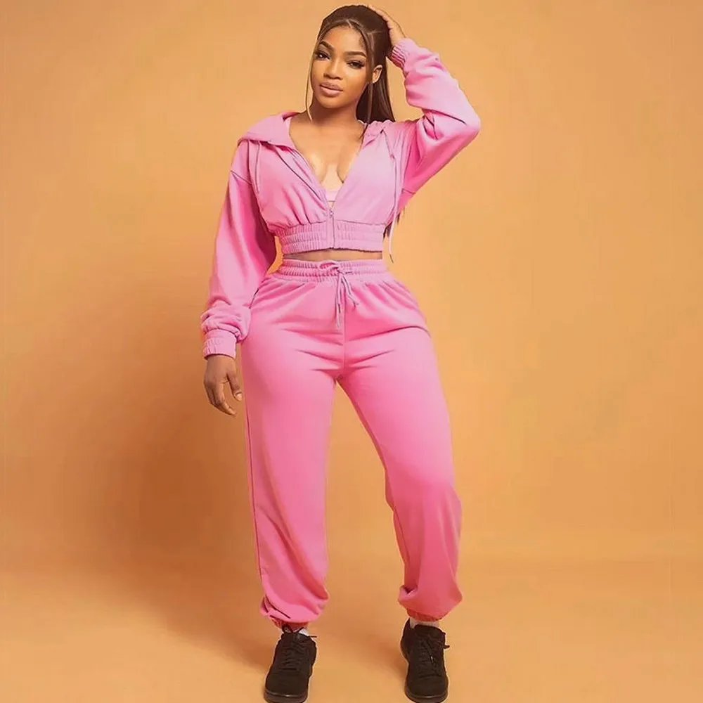 2 Piece Women Sets 2025 New Arrival Spring Aummer Matching Sets Two Pieces Sets Top And Pants Suits Outfits Clothing Tracksuits