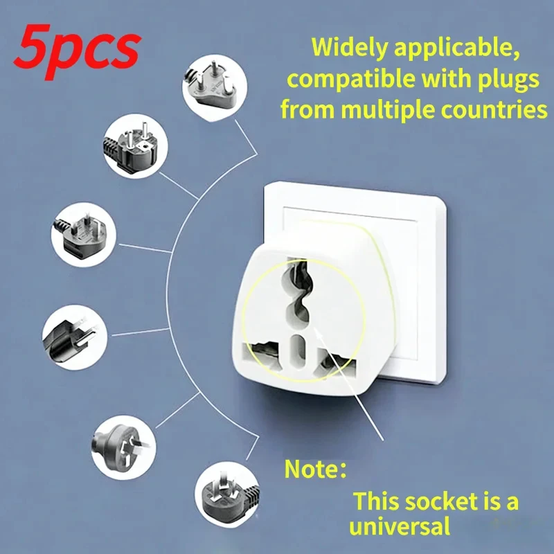 Universal Travel Adapter All-in-One, International Power Plug Adapter for EU US UK AU, Global Travel Charger Converter