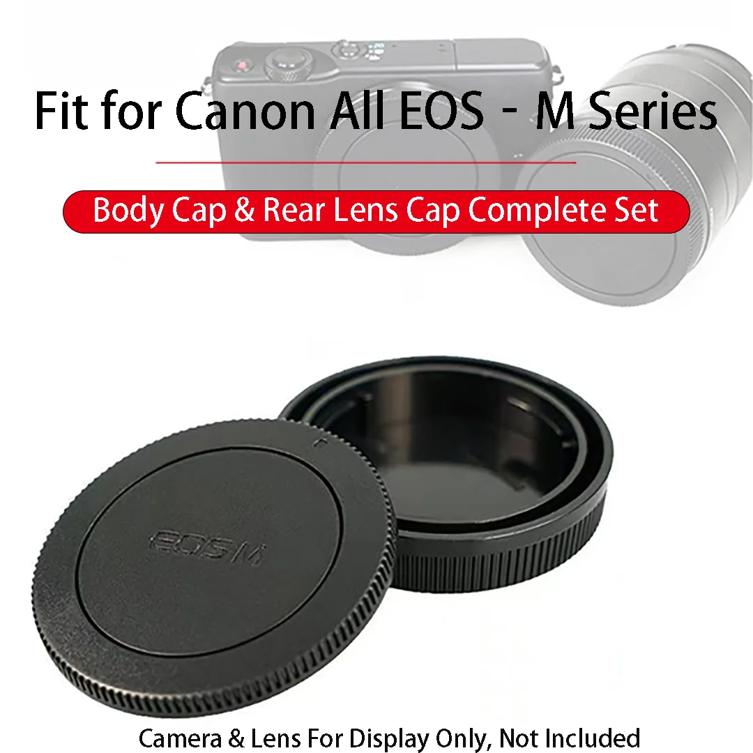 Body Lens Cap Set, EF-M Dustproof Protection for M M2 M3 M5 Cameras, for Canon, Camera Accessory